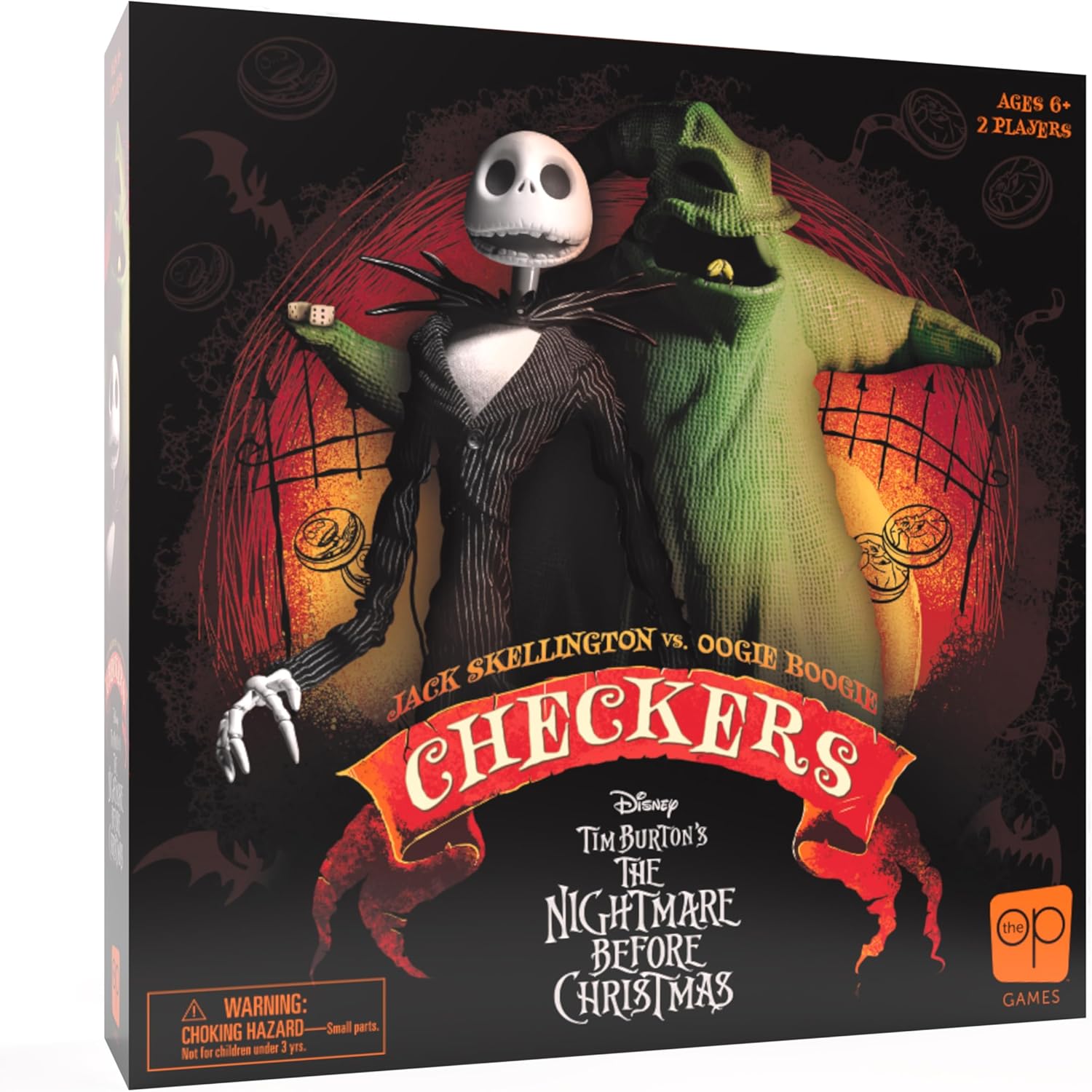 Checkers: Disney Tim Burton The Nightmare Before Christmas